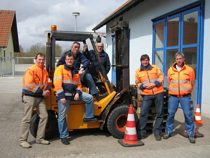 Gabelstapler bei der Ausbildung